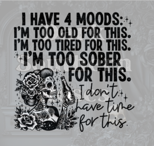 4 Moods | DTF Transfer