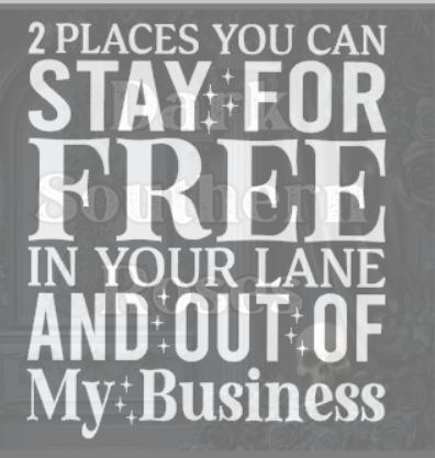2 Places You Can Stay | DTF Transfer