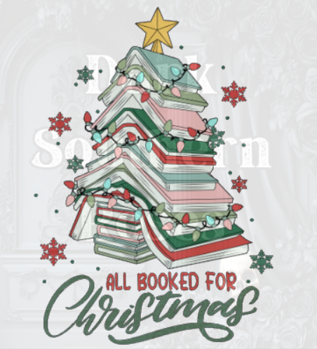 All Booked for Christmas | DTF Transfer