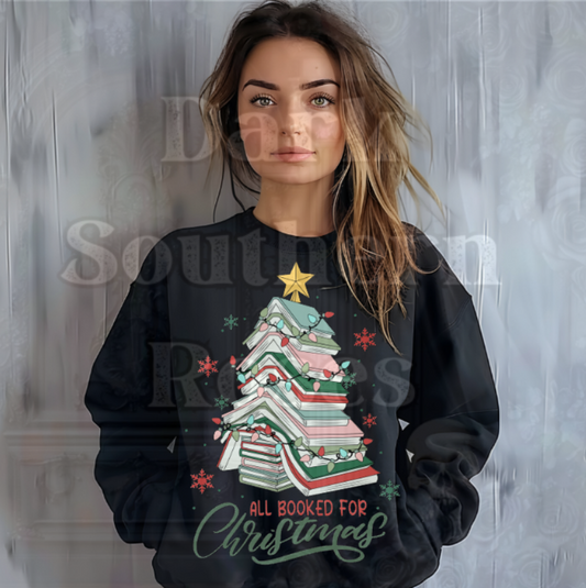 All Booked for Christmas | Cozy Sweatshirt