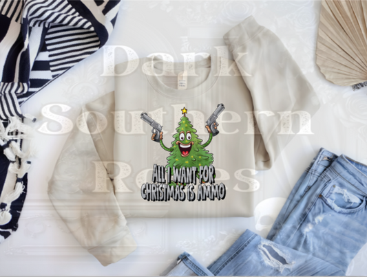 🎯 All I Want for Christmas Is Ammo | Unisex Sweatshirt