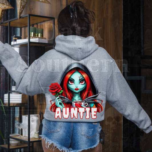AUNTIE Sally | Spooky Cute Horror-Inspired Hoodie