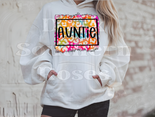💜 AUNTIE Leopard Print Hoodie Listing