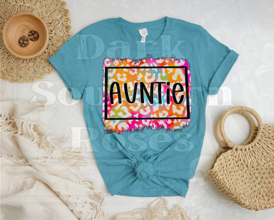 🧡 AUNTIE Leopard Print T-Shirt Listing