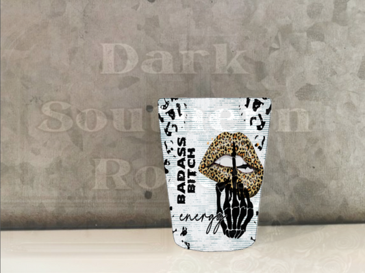 Badass Bitch Energy | Leopard White Shot Glass
