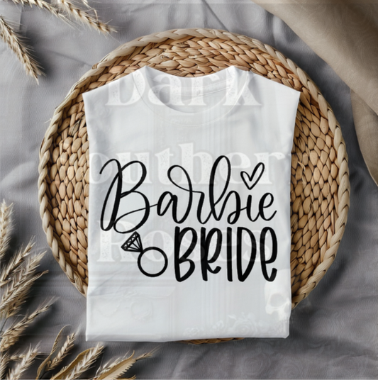 💎Barbie Bride T-Shirt | Bride Shirt | Bachelorette Party Tee | Dark Southern Roses