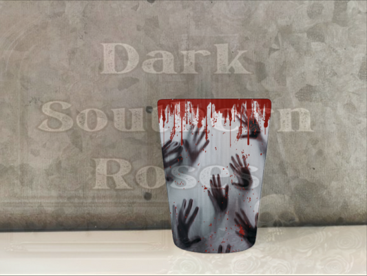 Bloody Hands | Ceramic Shot Glass