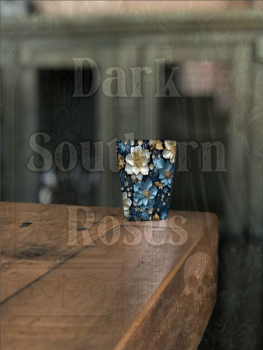 Blue & White Floral | Ceramic Shot Glass