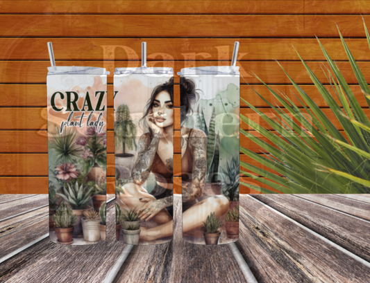 Crazy Plant Lady Tumbler | Boho Botanical Cup